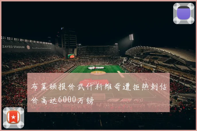 布莱顿报价武什科维奇遭拒热刺估价高达6000万镑